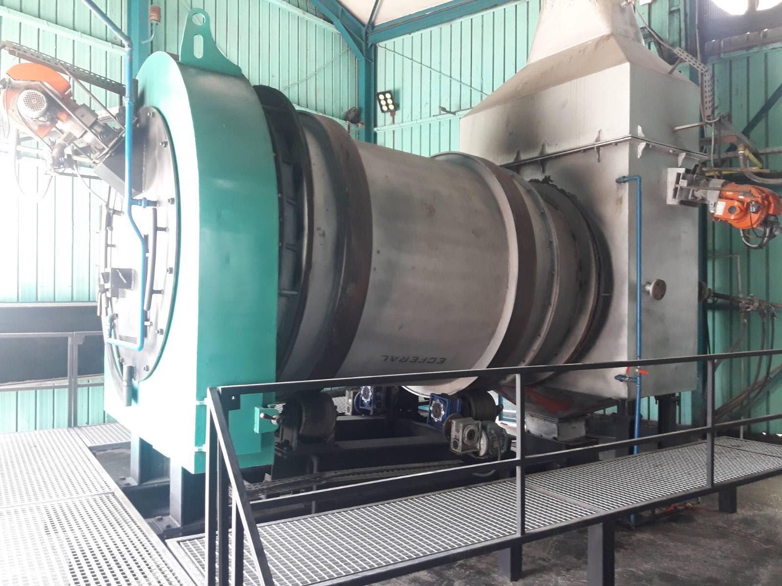 Manufacture of the 1st rotary kiln incinerator in Algeria.